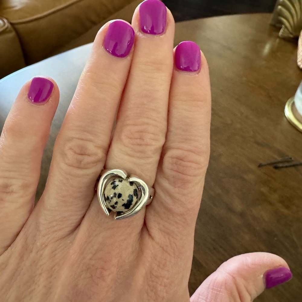 Sterling Silver Interchangeable Heart Ring